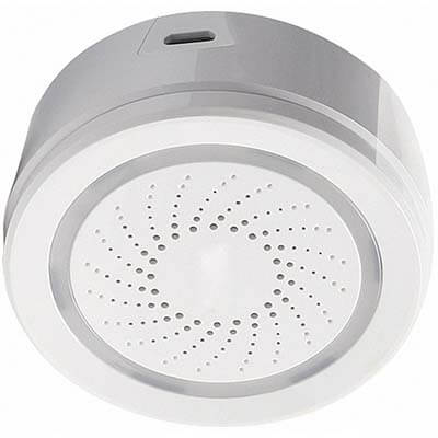 Malmbergs WiFi sireeni vuotovahdin lisävaruste ilmoittaa vesivuodosta vilkkuvalla valolla, hiljaisella merkkiäänellä tai kovaäänisellä sireenillä.